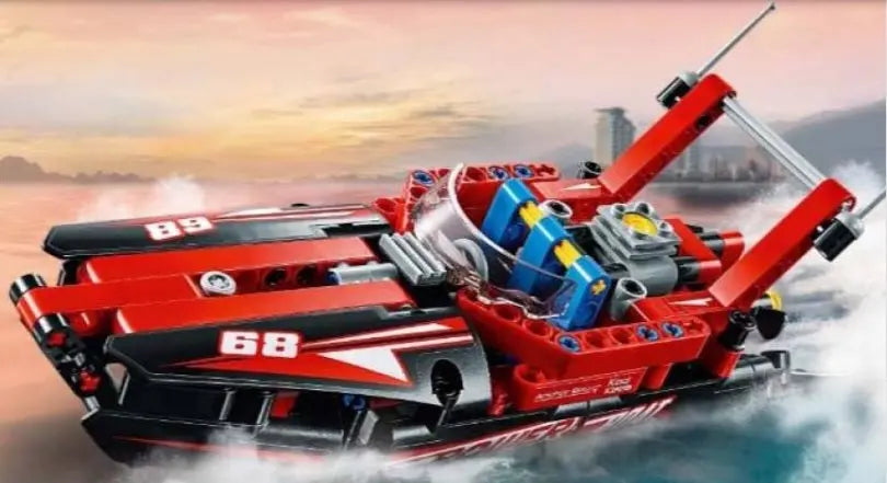 JISI Bricks -Mec Factor Speedboat - Deliverrpk