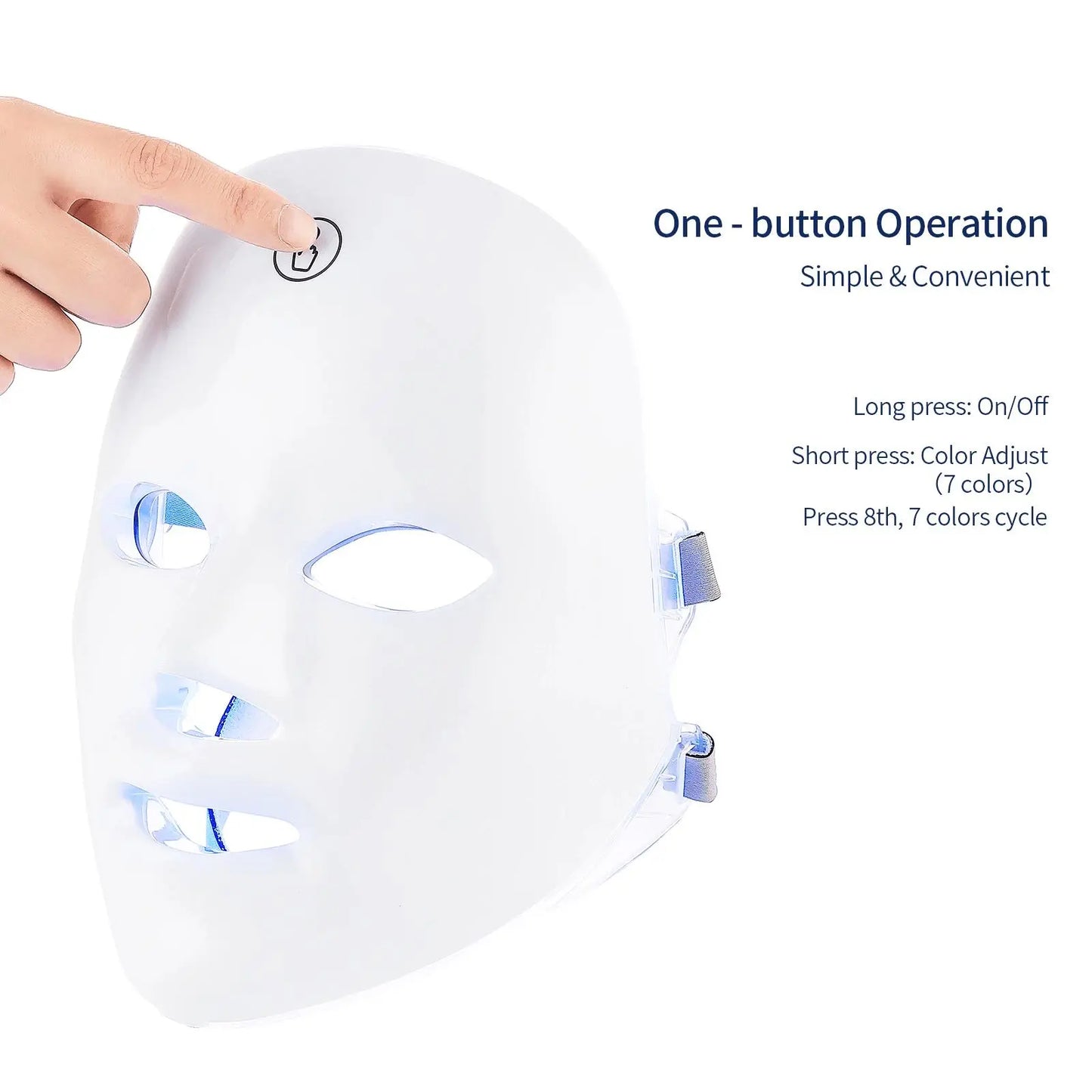LED Facial Mask Light Therapy - Deliverrpk