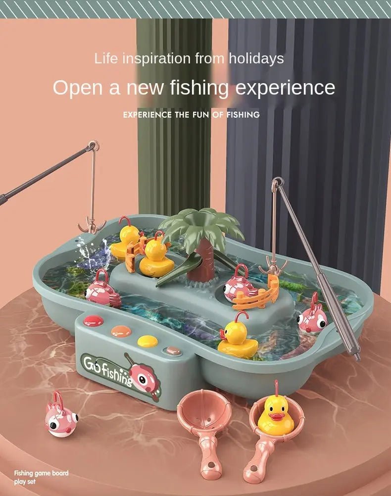 Large Fish Catching Game for Kids with Lights & Melody - Toynix