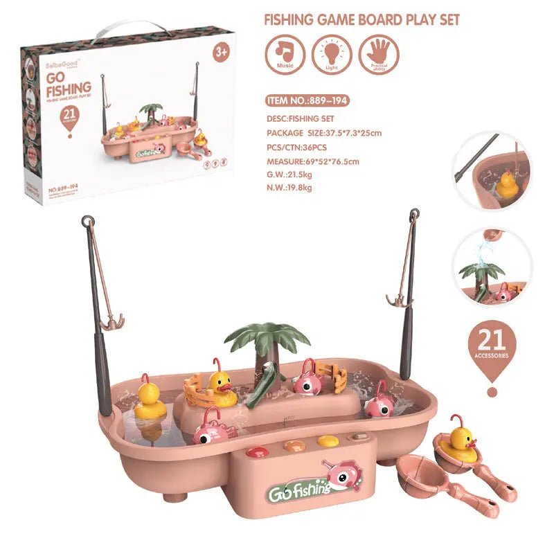 Large Fish Catching Game for Kids with Lights & Melody - Toynix