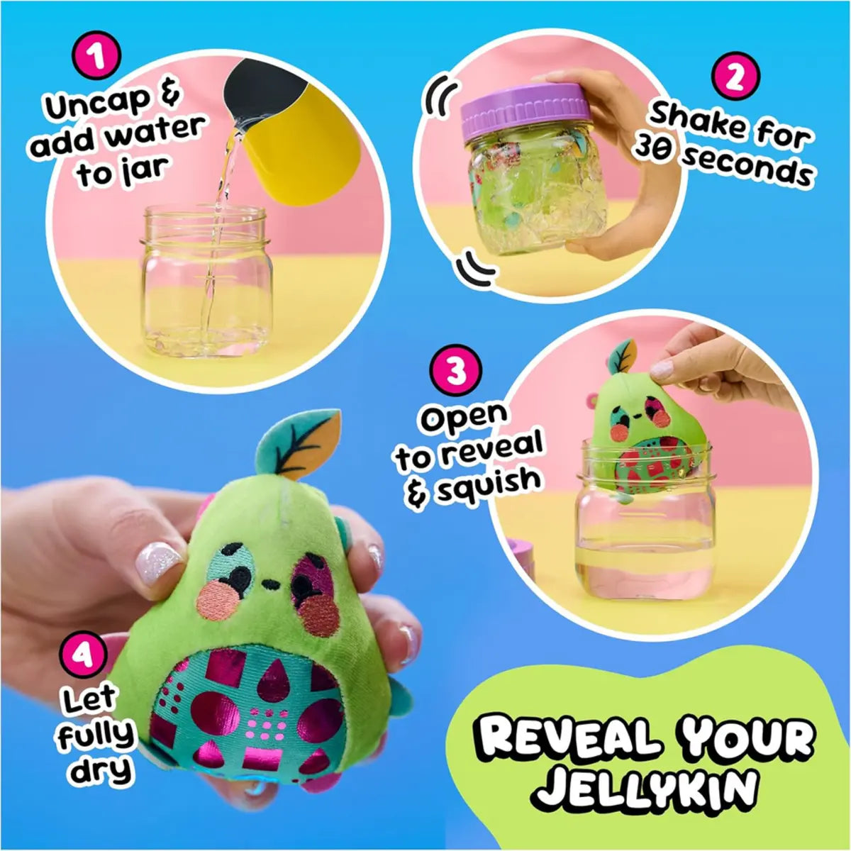 Magic Jellykins Squishy Plush Surprise Collectible Toy for Kids