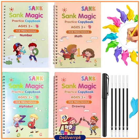 Magic Practice Copybook (Set Of 4) - Deliverrpk