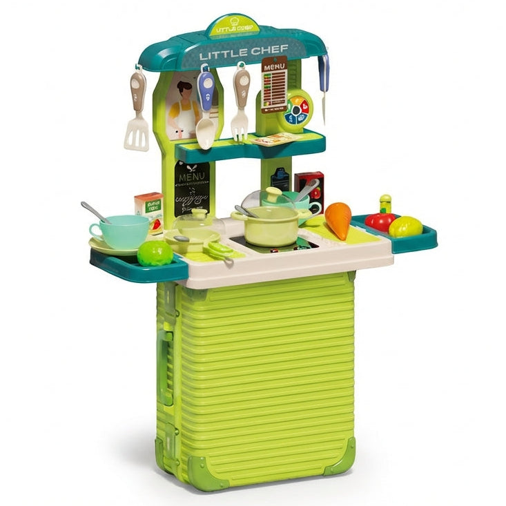 Green Large Kitchen Play Set for Kids