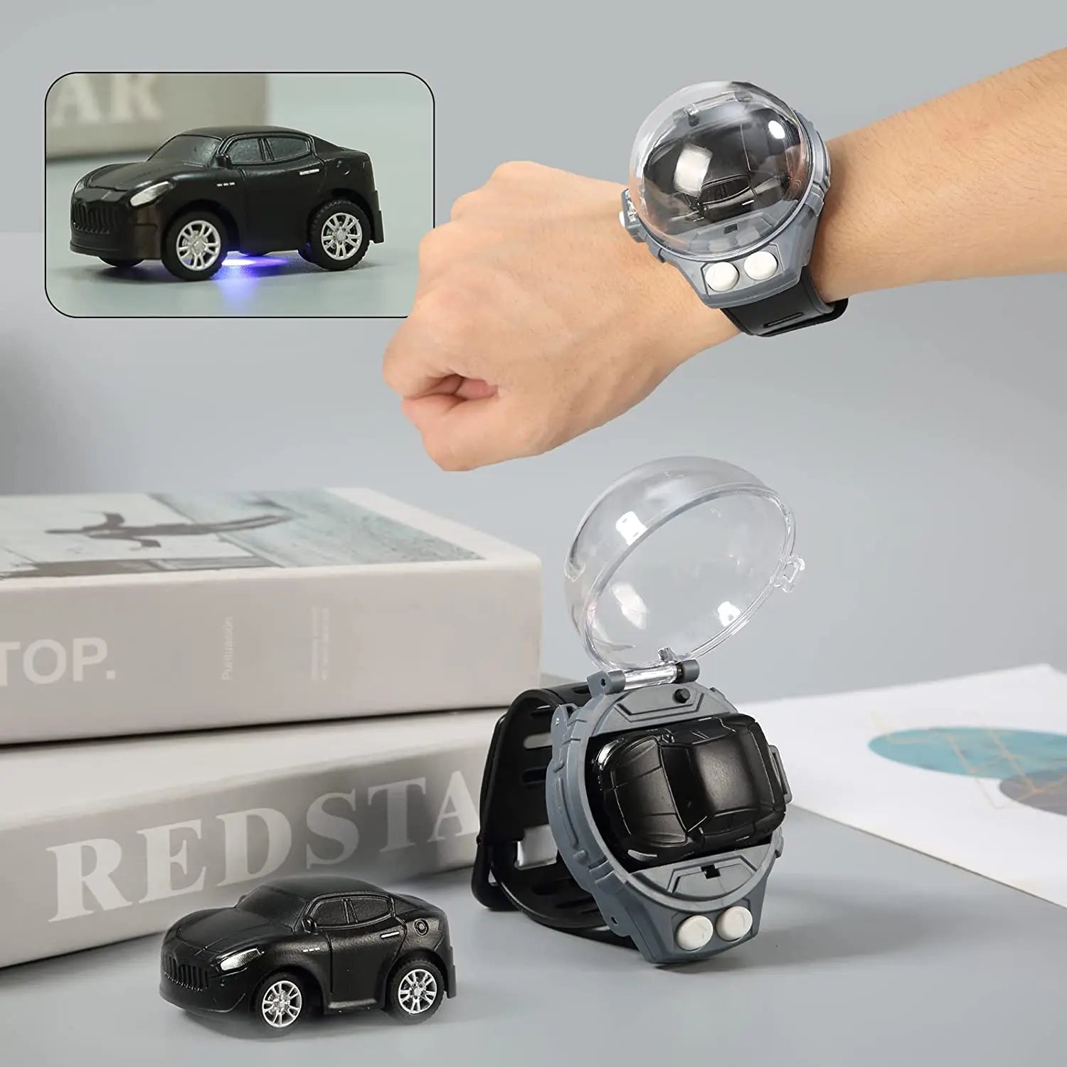 Mini Remote Control Car Watch Toy - Deliverrpk