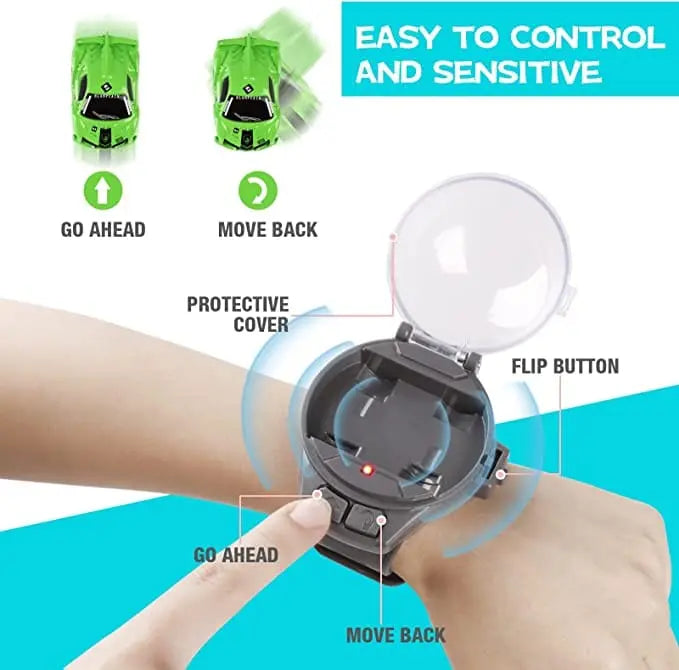 Mini Remote Control Car Watch Toy - Deliverrpk
