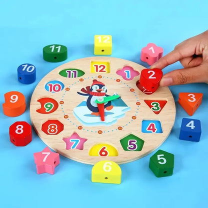 Montessori Wooden Clock For Kids (2025-12)