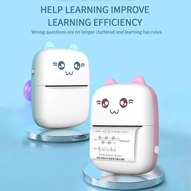 Pocket Inkless Mini Printer - Thermal Portable Bluetooth Wireless Mini Printer - Toynix