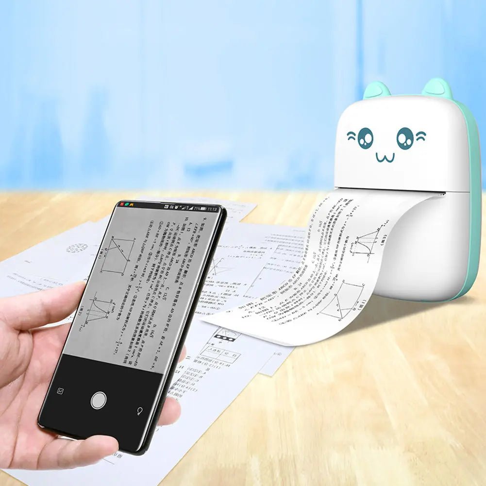 Pocket Inkless Mini Printer - Thermal Portable Bluetooth Wireless Mini Printer - Toynix