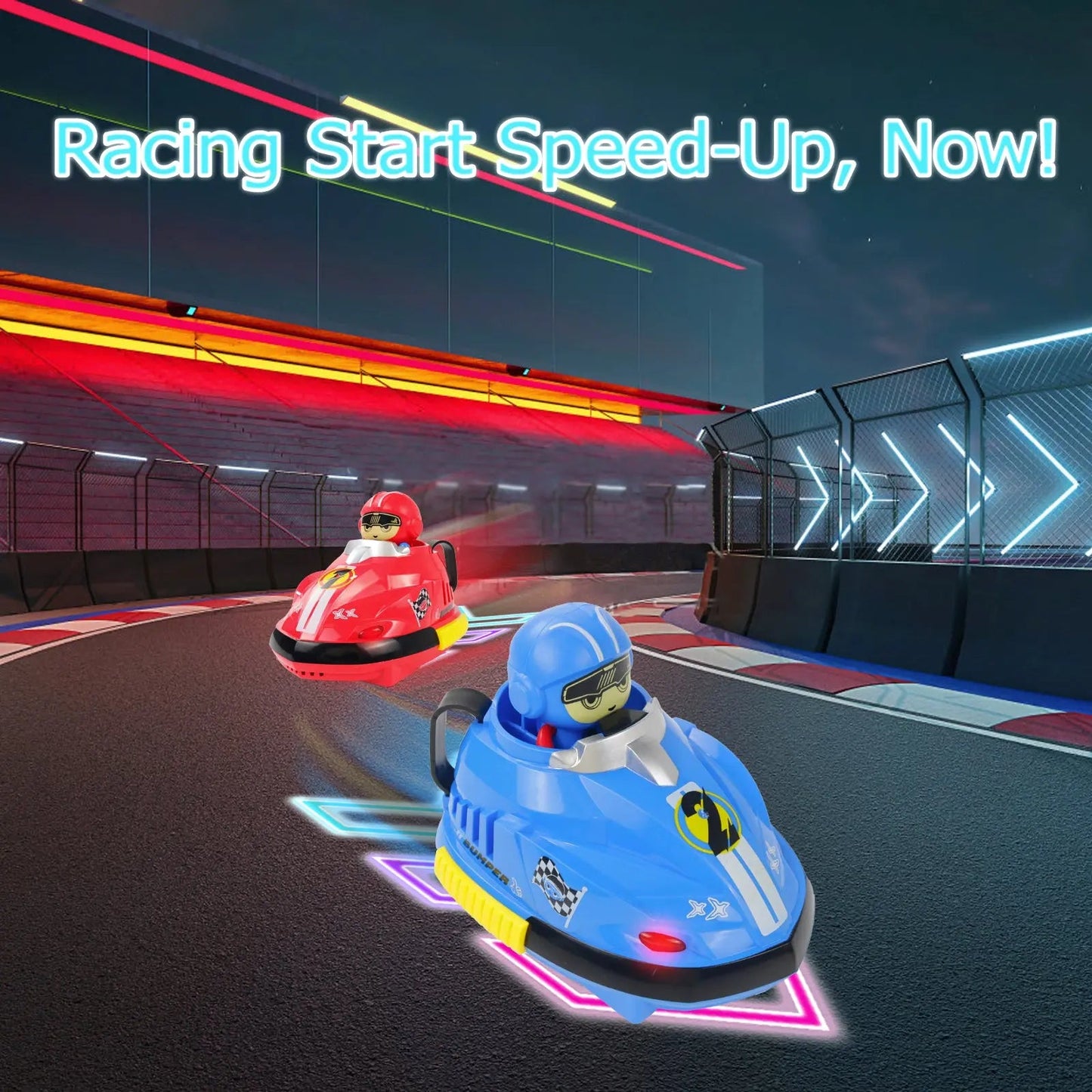 Remote Control Battle Bumper Cars for 2 Players - Toynix