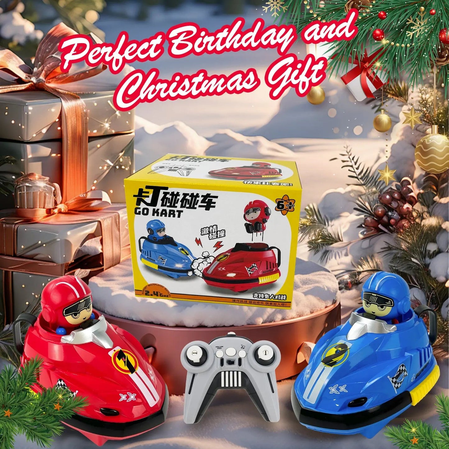Remote Control Battle Bumper Cars for 2 Players - Toynix