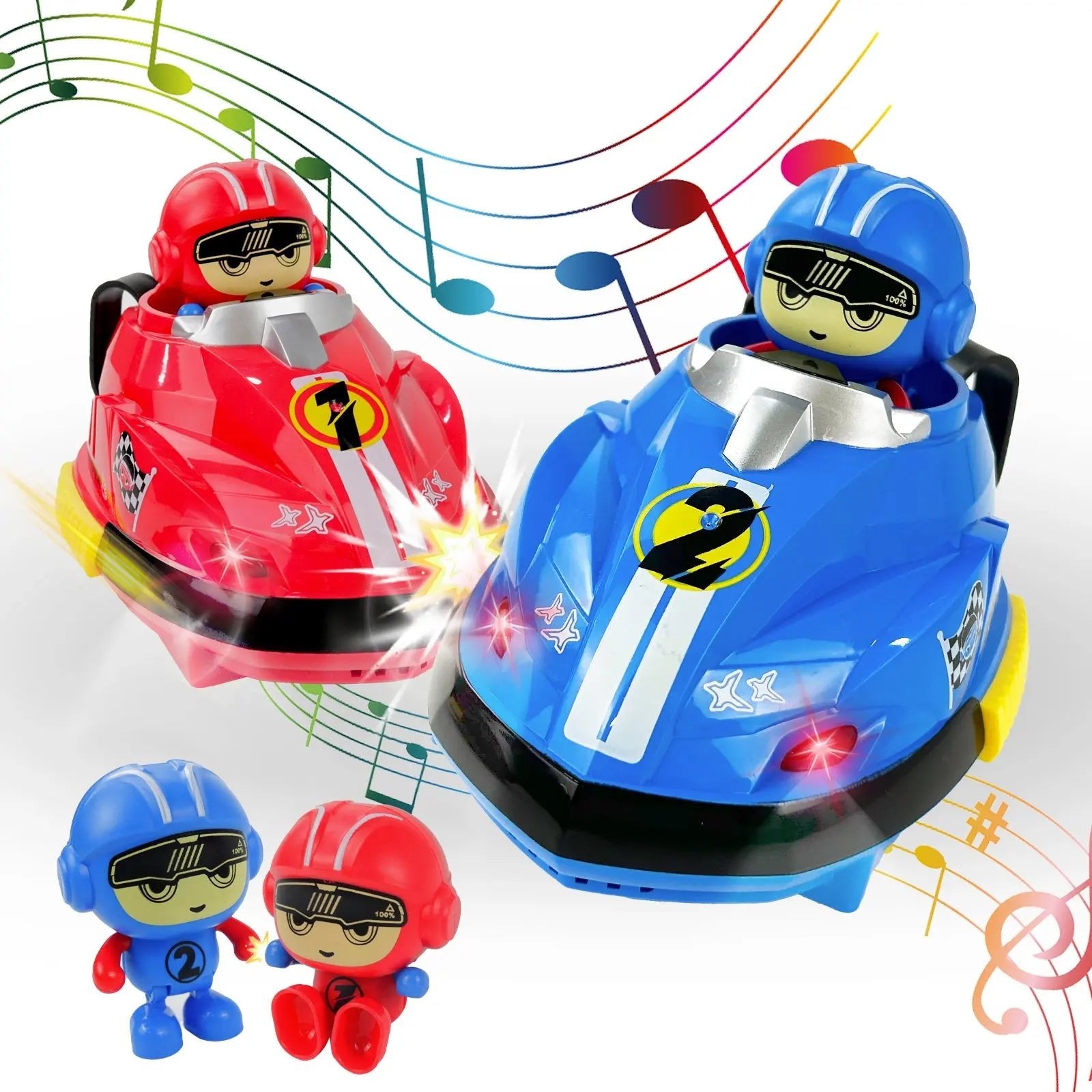 Remote Control Battle Bumper Cars for 2 Players - Toynix