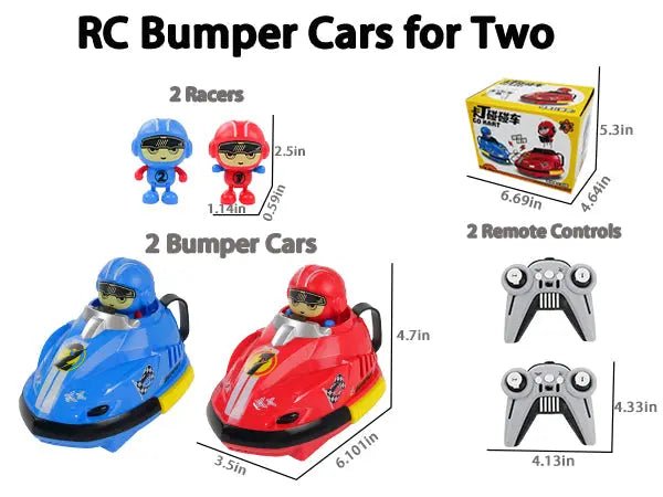 Remote Control Battle Bumper Cars for 2 Players - Toynix