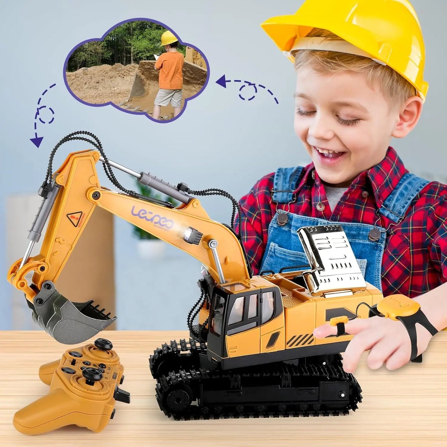 Remote Control Excavator Toy - Toynix