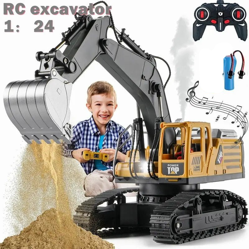 Remote Control Excavator Toy - Toynix