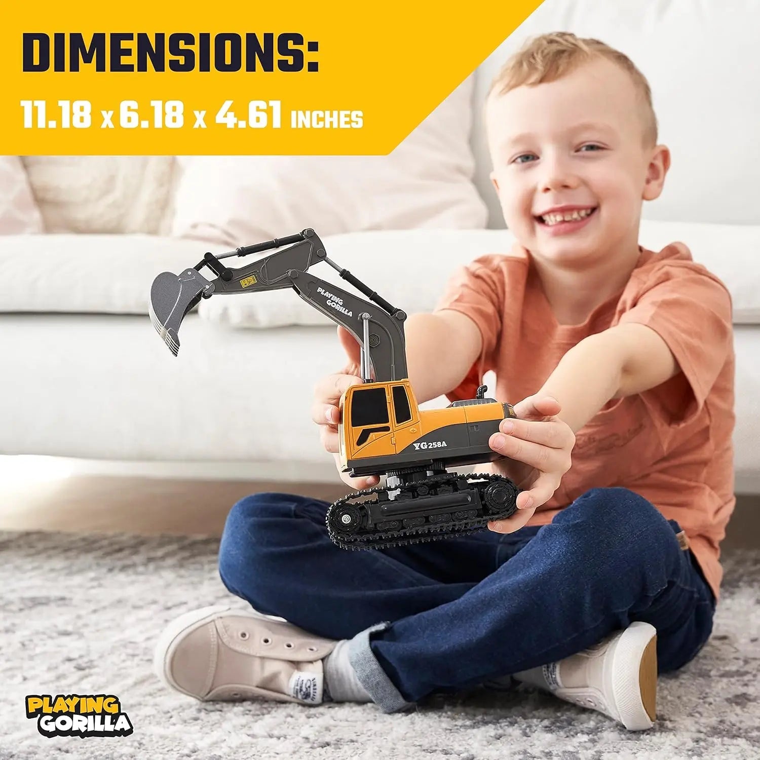 Remote Control Excavator Toy - Toynix