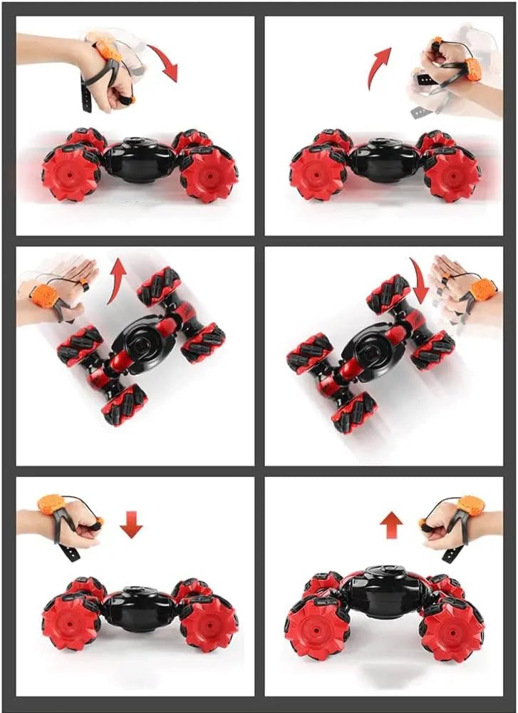 Remote Control Twisting Hand Gesture Sensing RC Stunt Car - Toynix