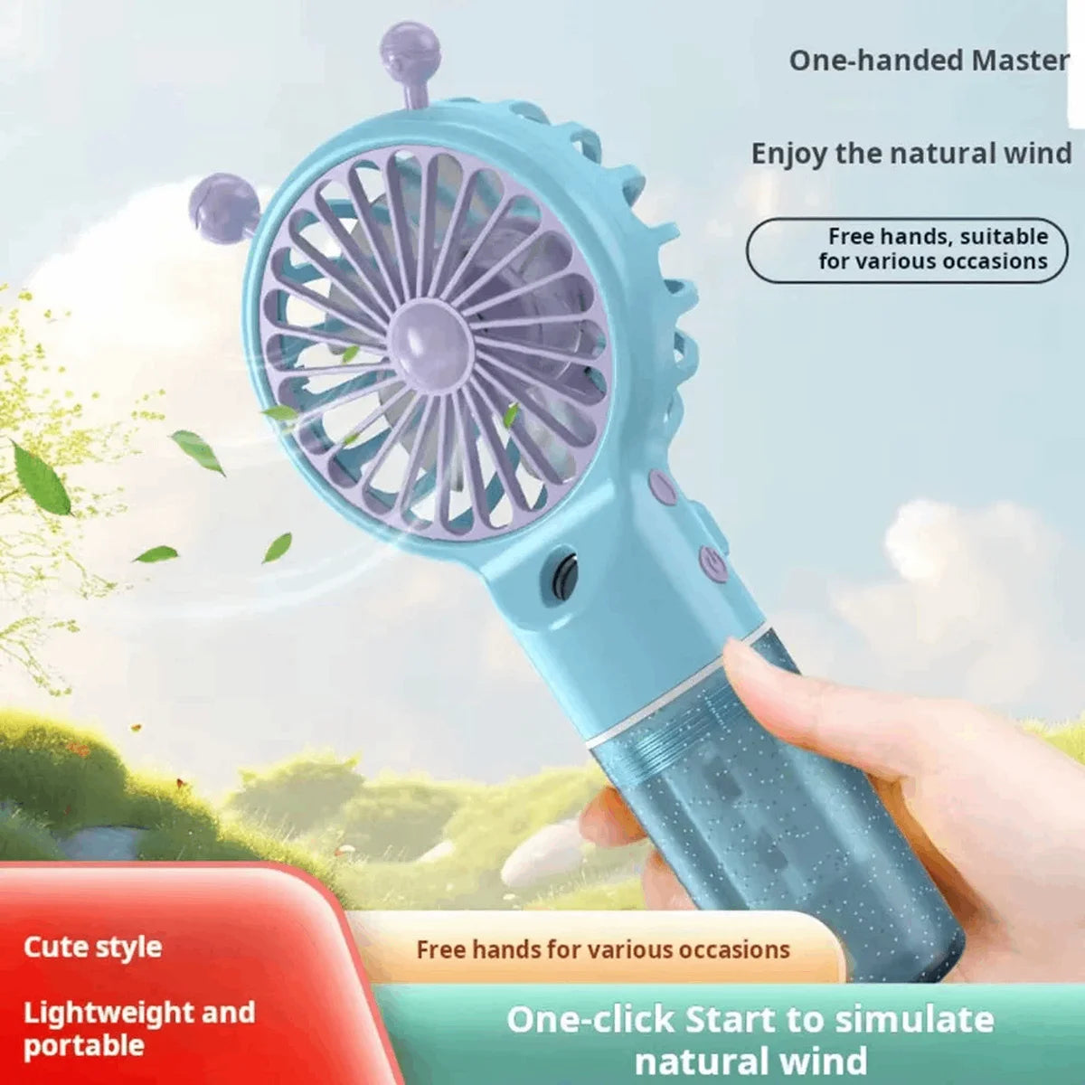 Mini Portable Rechargeable Spray Cooling Fan