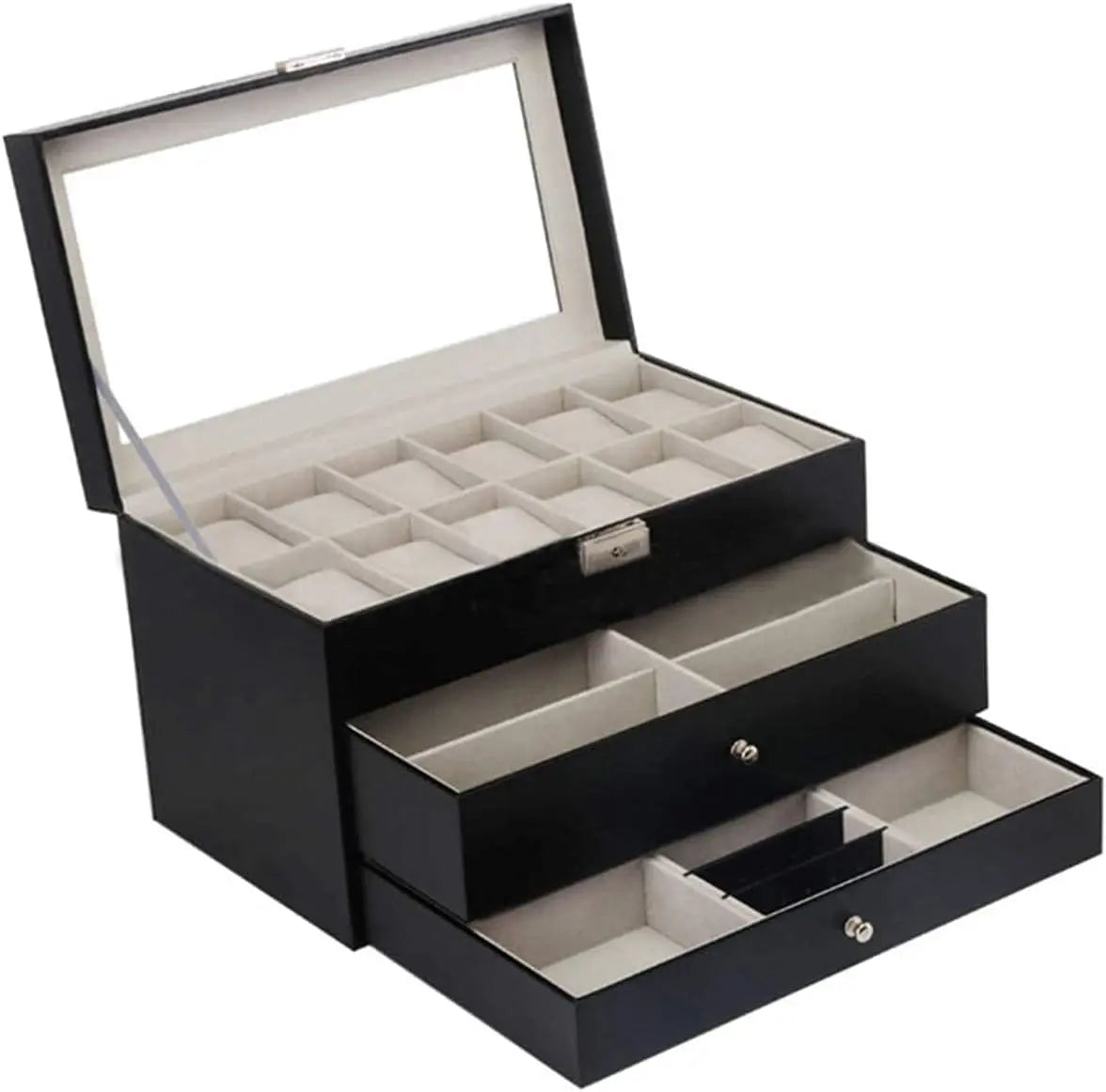 Three Layer Watch Box Organizer (12 Slot) - Deliverrpk