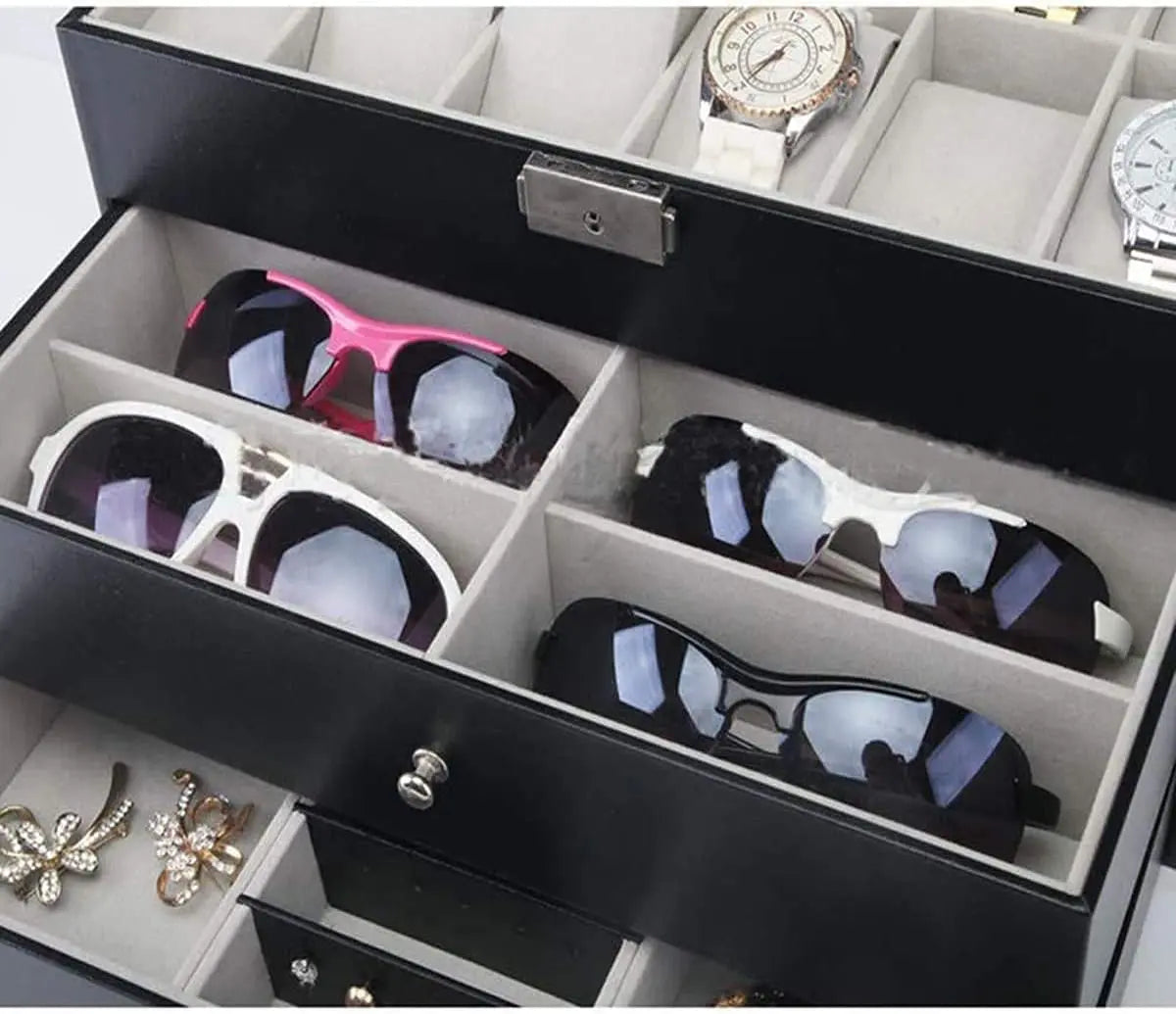 Three Layer Watch Box Organizer (12 Slot) - Deliverrpk