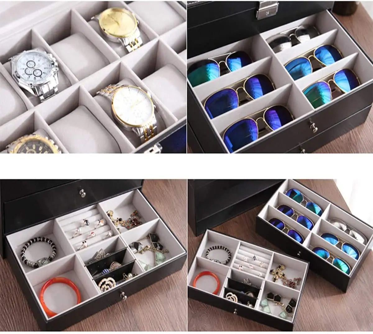Three Layer Watch Box Organizer (12 Slot) - Deliverrpk