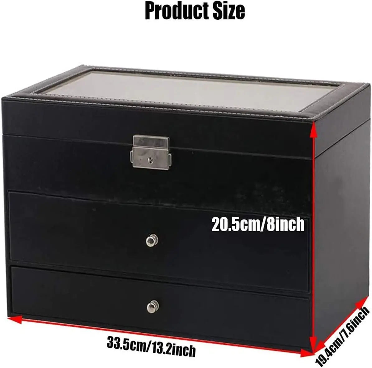 Three Layer Watch Box Organizer (12 Slot) - Deliverrpk