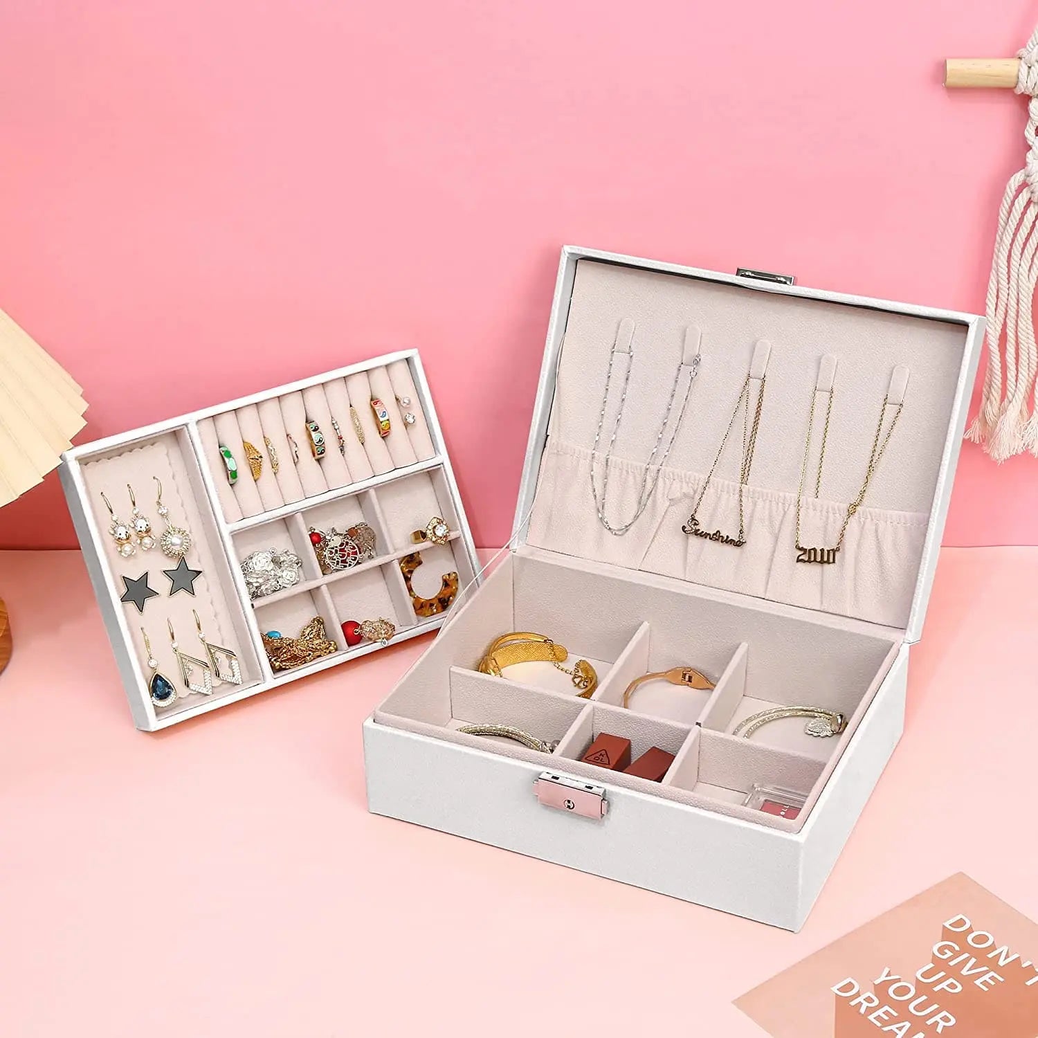 Two Layer Jewelry Storage Box - Deliverrpk