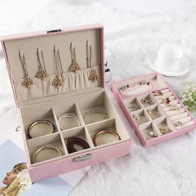 Two Layer Jewelry Storage Box - Deliverrpk