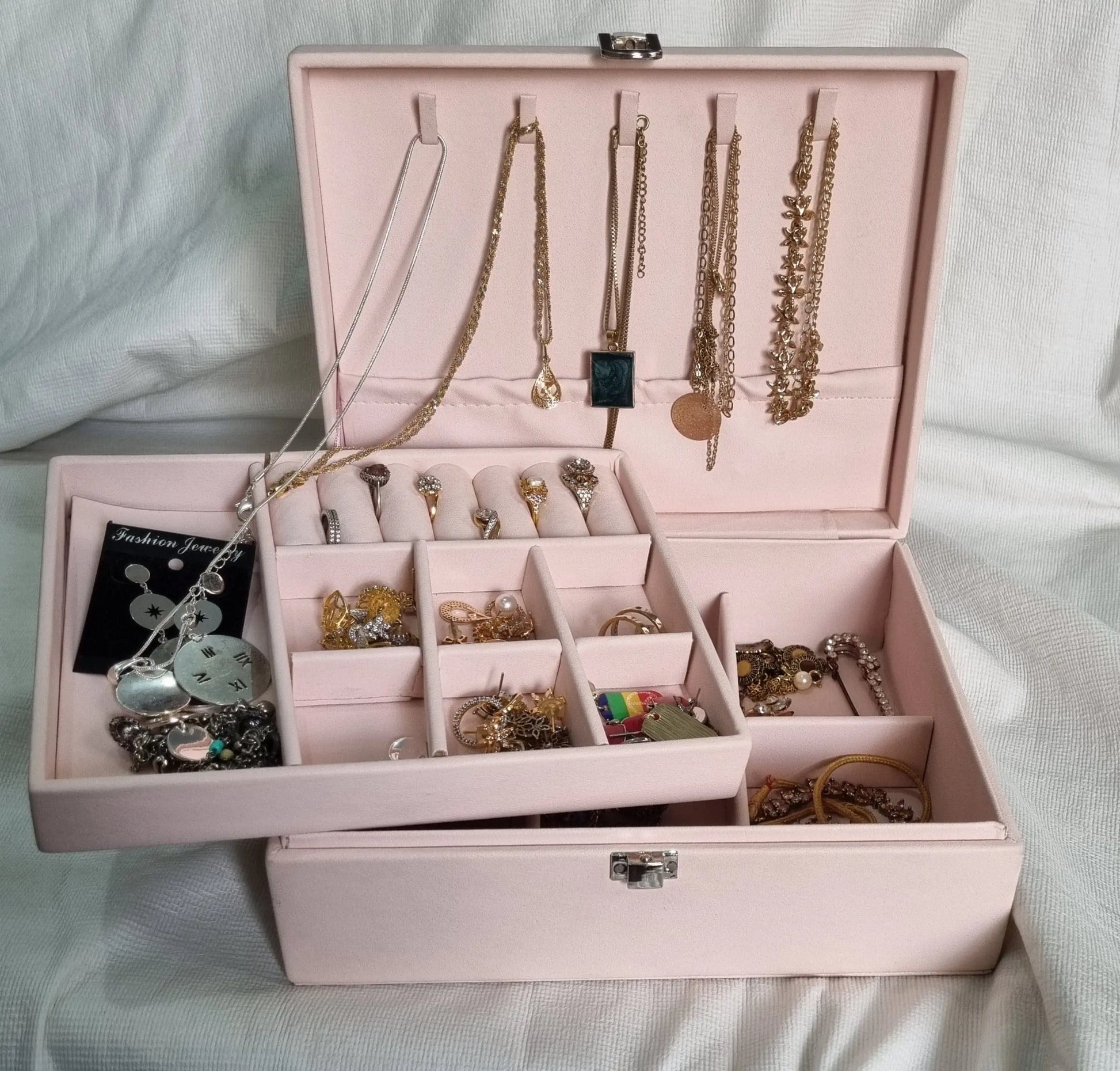 Two Layer Jewelry Storage Holder Box (YS) - Deliverrpk