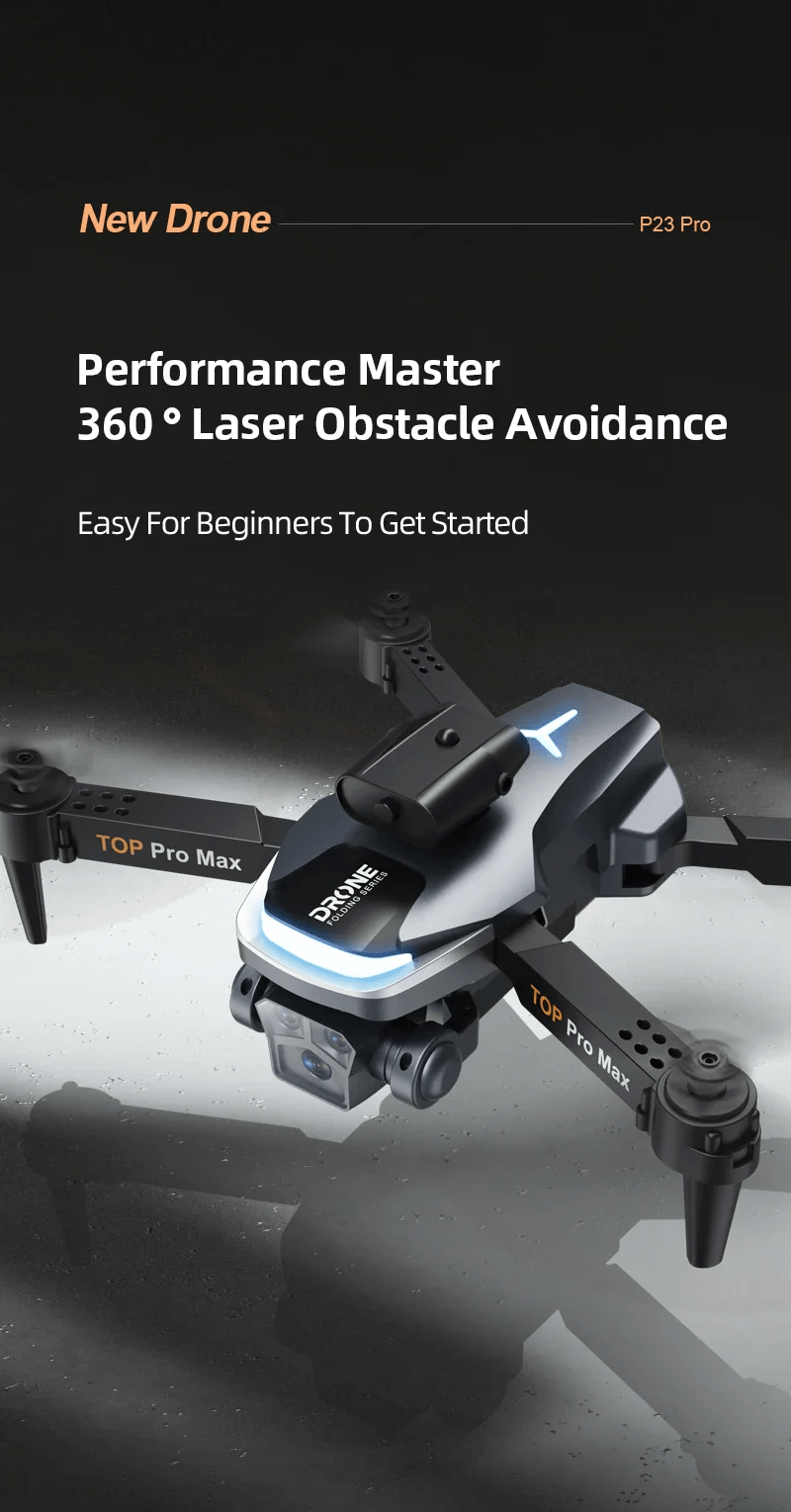 P23 Pro Intelligent Obstacle Avoiding Drone - Foldable Drone - Toynix