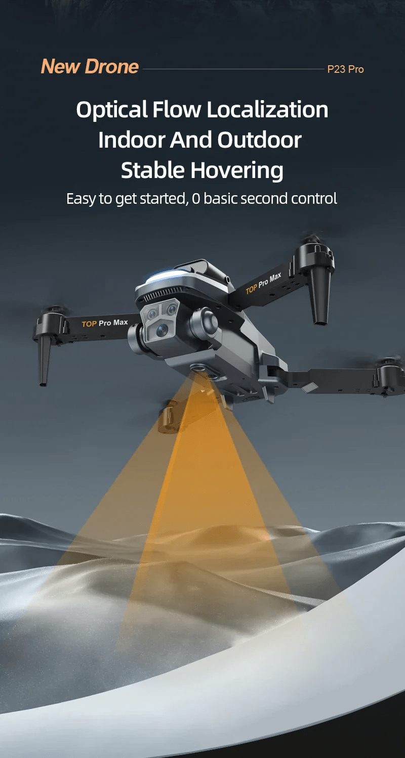 P23 Pro Intelligent Obstacle Avoiding Drone - Foldable Drone - Toynix