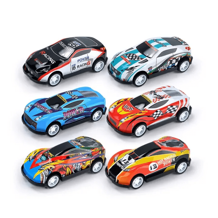 Pull Back Die - Cast Cars Set 6 Pcs - Toynix
