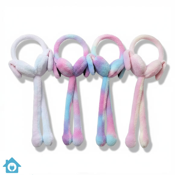 Bunny Earmuffs With Moving Ears - Soft Rabbit Warm Earmuffs For Kids