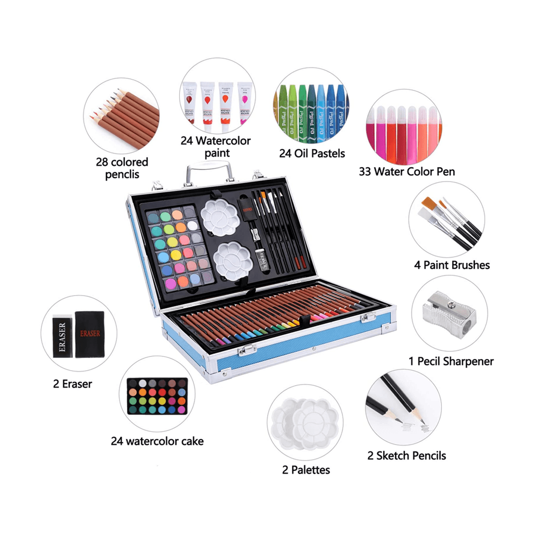 Coloring Drawing Painting Kit for Kids 145 Pcs - Toynix