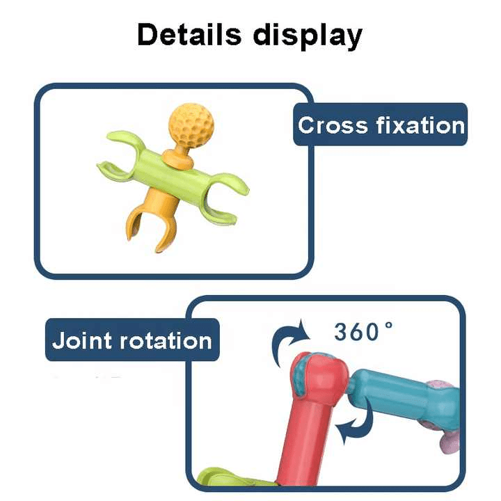 Skeleton Joint Rod Bar Blocks 34 Pcs - Toynix