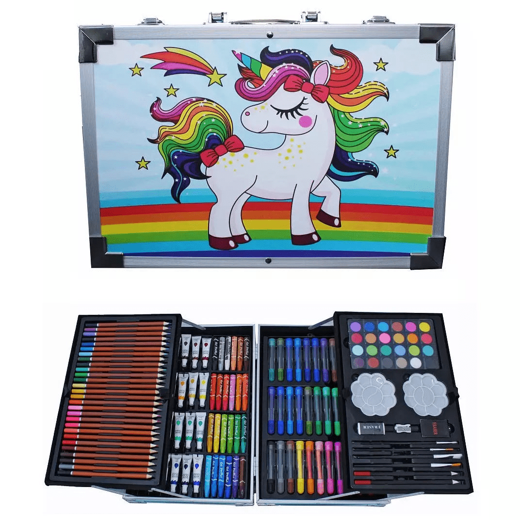 Coloring Drawing Painting Kit for Kids 145 Pcs - Toynix