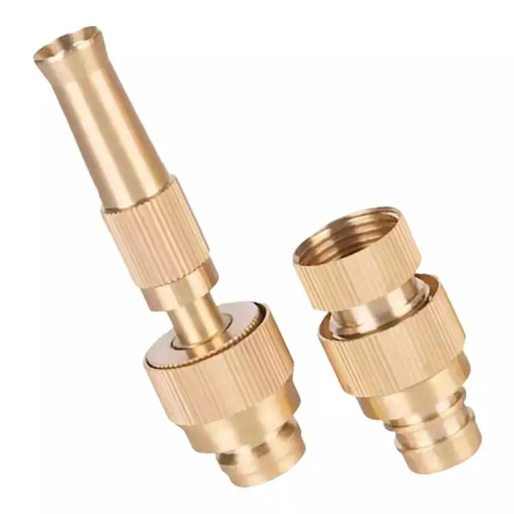 Water Nozzle Garden Spray 4 Mode High Pressure Brass Direct Nozzle Booster Adjustable Hose Nozzle Garden Brass Spray Nozzle Hose Nozzle Spray Adapter - Deliverrpk