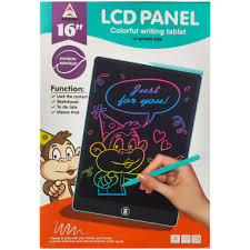 LCD Writing Tablet Multicolor (Random Body Colors)