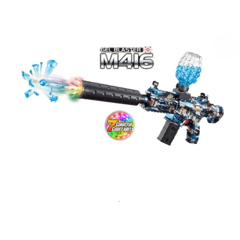 M416 Gel Blaster Rechargeable Electric Gun Toy With 1000 Pcs Gel Balls – Multi Color - Toynix
