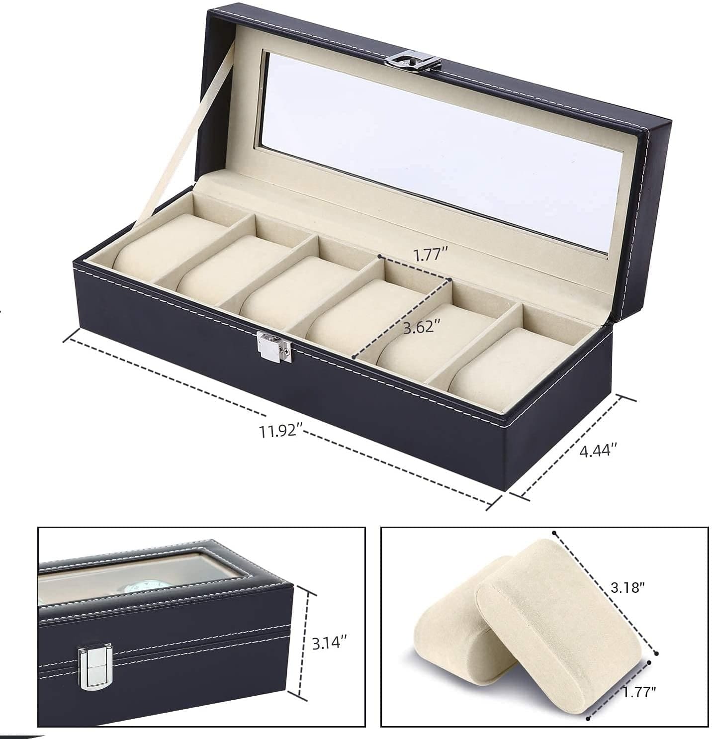 6 slots watch organiser