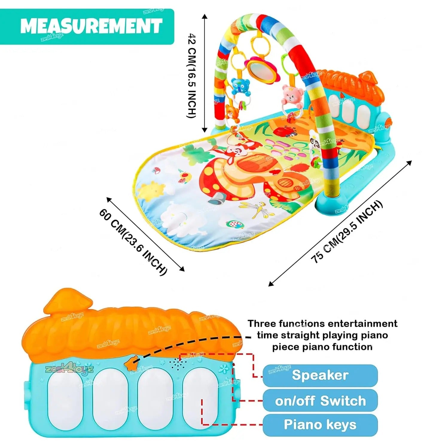 Baby Piano Play Mat