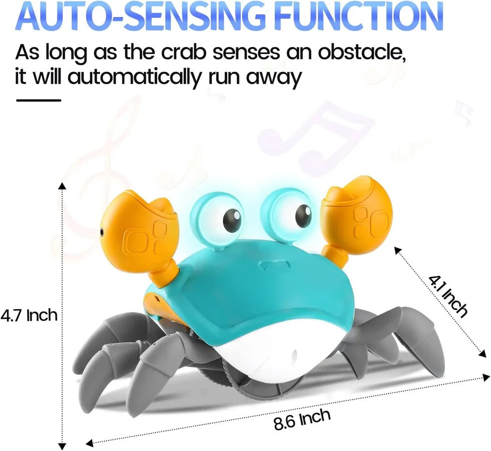 Interactive Electric Crawling Crab Toy with Lights & Music | Rechargeable
