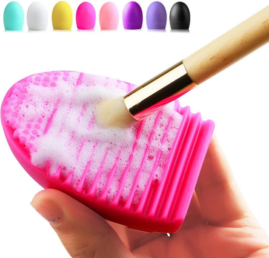 Silicone Makeup Brushes Cleaning Pad Mat Brush Washing Tools Cosmetic Eyebrow Brush Cleaner Tool