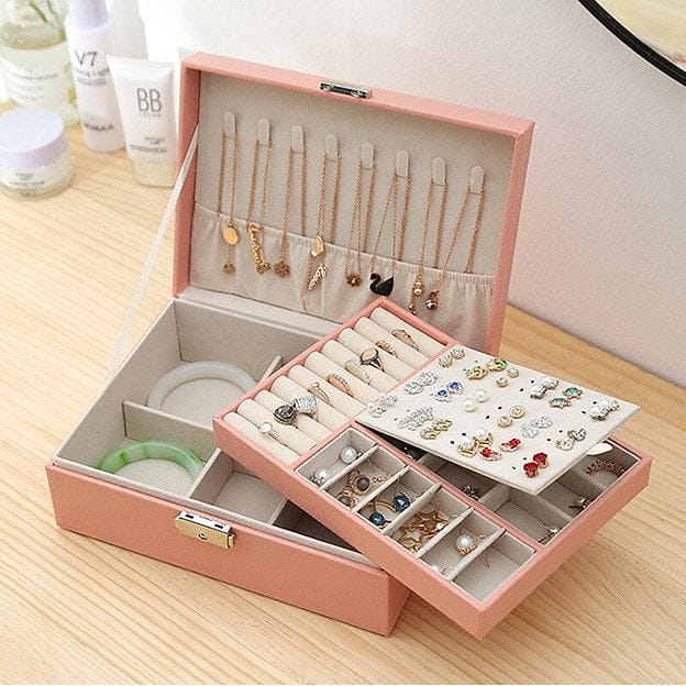 Jewelry Organizer Box 2 Layers - Deliverrpk