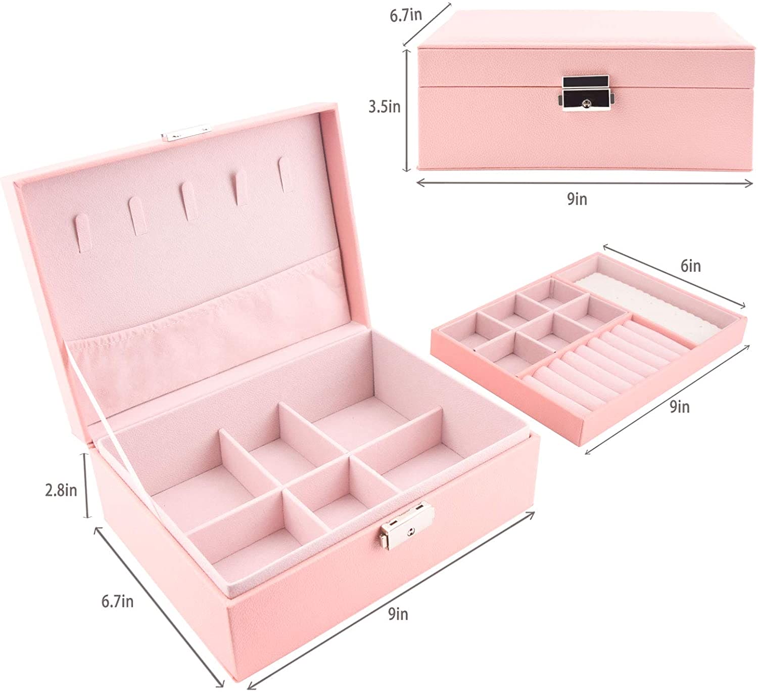 Two Layer Jewelry Storage Box - Deliverrpk