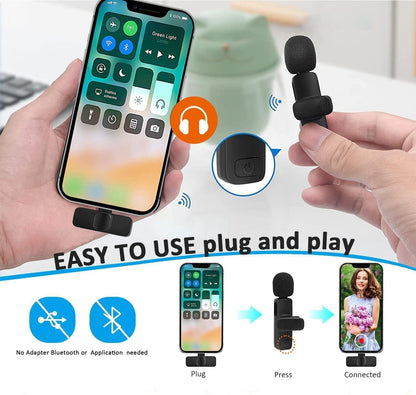 Wireless Microphone for iPhone and Type-C Android Phones - Deliverrpk