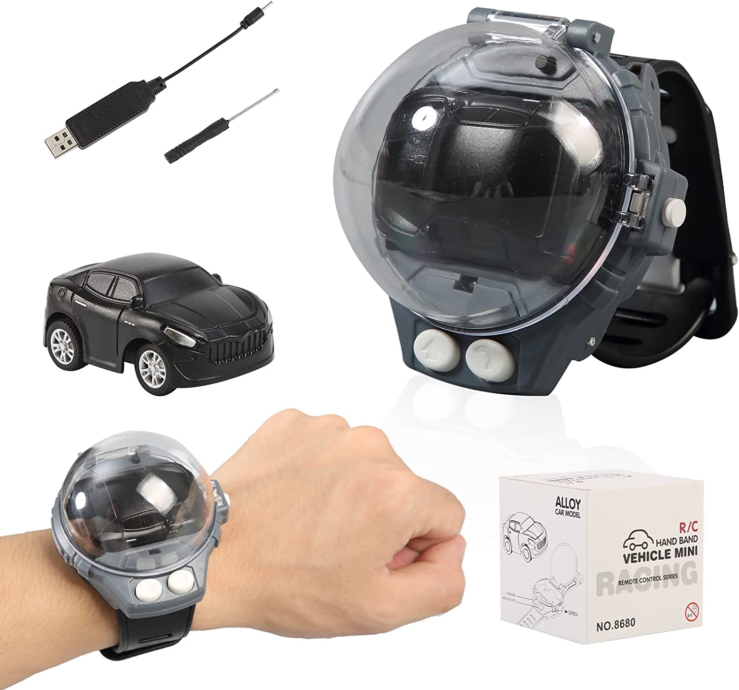 Mini Remote Control Car Watch Toy - Deliverrpk