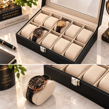 Wrist Watch Organizer Box (10 Slot) - Deliverrpk