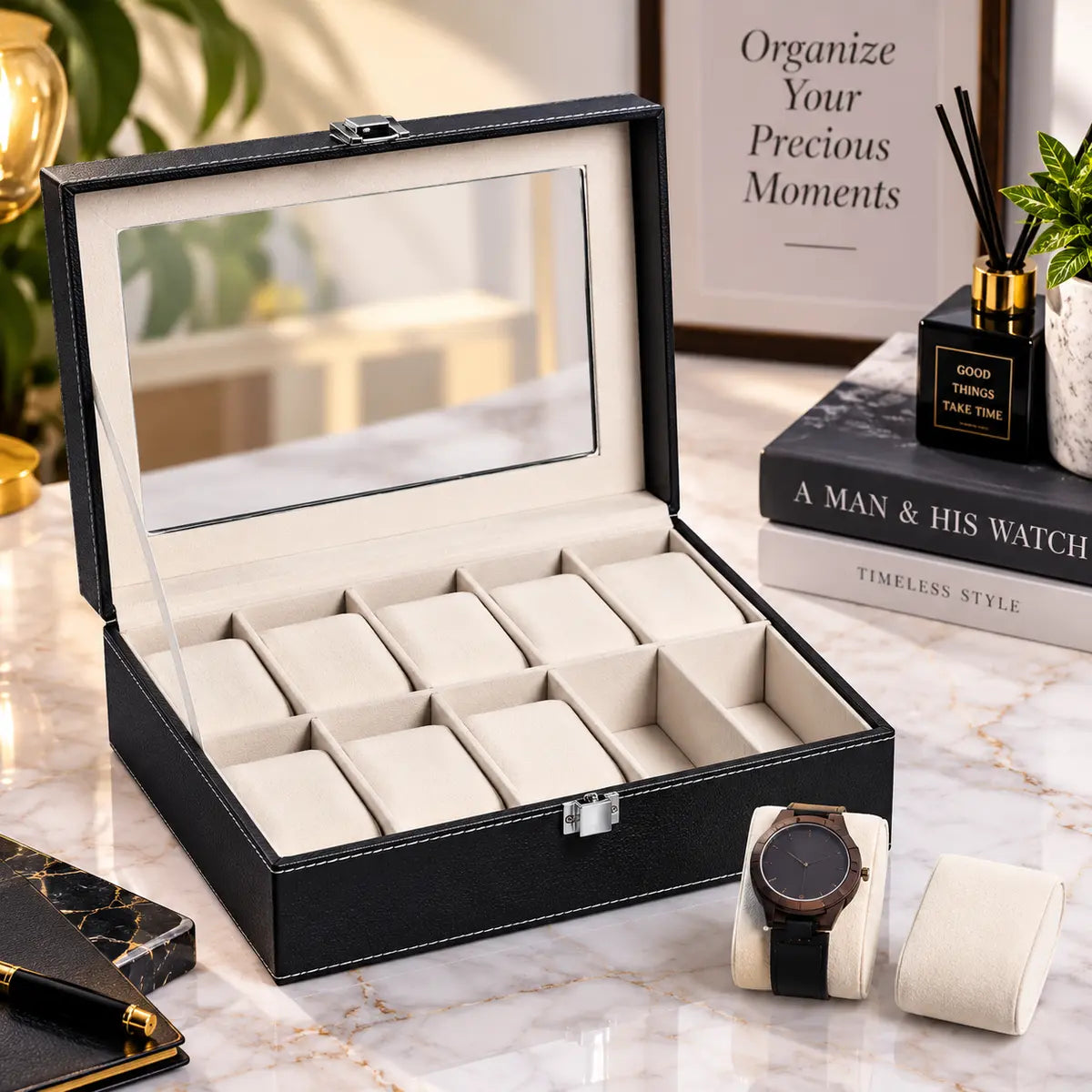 Wrist Watch Organizer Box (10 Slot) - Deliverrpk