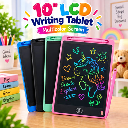 10 inch LCD Writing Tablet Multicolor Screen Erasable Writing Board