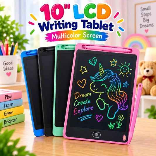 10 inch LCD Writing Tablet Multicolor Screen Erasable Writing Board
